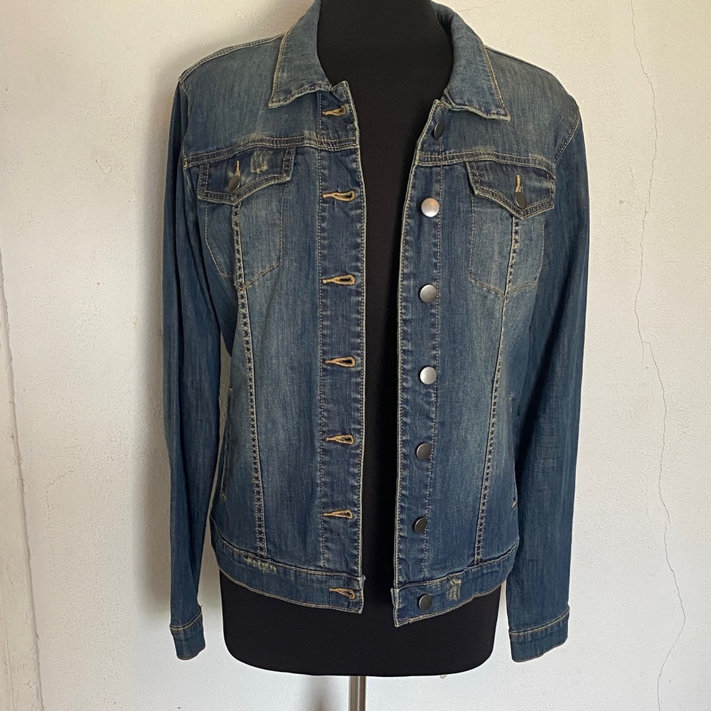 Kut from the Cloth Classic Denim Jacket Size L